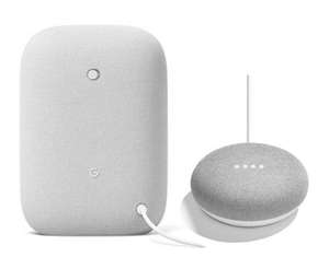 Google Nest Audio - Chalk Smart Speaker + Google Nest Mini Bundle Deal - £69 (£59 Via Student Beans) Delivered @ BT Shop