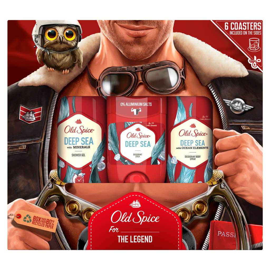 Old Spice Aviator Gift Set For Men with Deep Sea Products x3 £7 @ Sainsbury's