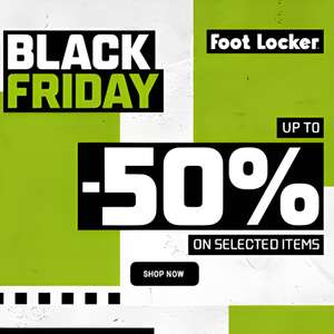 Foot Locker Black Friday Sale - Up to 50% Off + Extra 10% Off Sale items with code + Free Delivery for FLX members @ Foot Locker