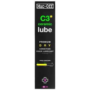 Muc off C3 bike lube (dry or wet) 120ml £5 free pick up or £1.99 delivery @sigmasports