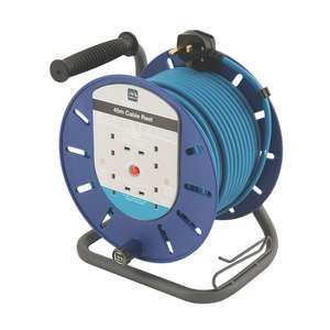 45m MASTERPLUG 13A 4-GANG CABLE REEL - £27.99 (free click & collect) @ Screwfix