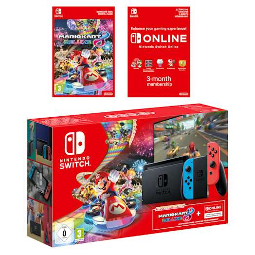 Nintendo Switch (Neon Blue/Red) + Mario Kart + Nintendo Switch Online (3 Mths) £259.99/ £233.99 Student Beans (more in OP) @ Nintendo Store