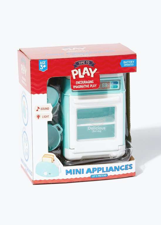 Toy Oven Play Set with Pots & Pans Included - £4 @ Matalan - free click & collect (£3.95 delivery)