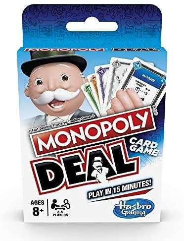 Monopoly Deal Card Game £4 + £4.49 non prime @ Amazon