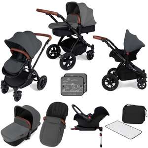 Ickle bubba Stomp V3 Black All In One Travel System & Isofix Base - Graphite Grey £384.95 at Online4baby