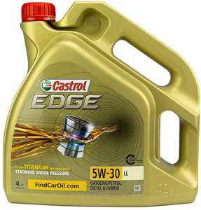 Castrol EDGE 5W-30 Long Life Car Engine Oil, 4 Litres - £15.58 @ Costco Leeds