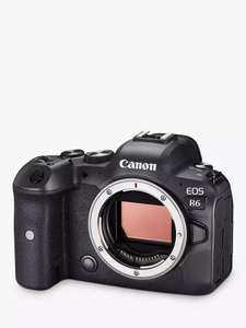 Canon EOS R6 Compact System Camera, 4K Ultra HD, 20.1MP, Wi-Fi Mirrorless Camera Body - £2399 (+£450 cashback) John Lewis & Partners