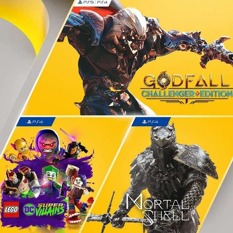 PS Plus Games (December 2021) - Godfall: Challenger Edition (PS5), Mortal Shell (PS4), Lego DC Super-Villains (PS4)