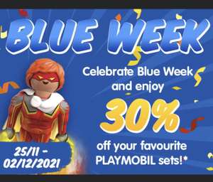 30% off Playmobil - Blue Week Sale