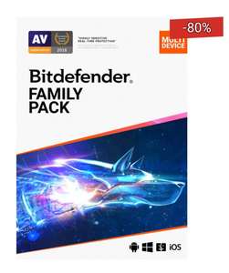 Bitdefender Family Pack 2022 [15-Device, 2-YR] - £29.99 @ Computer Active