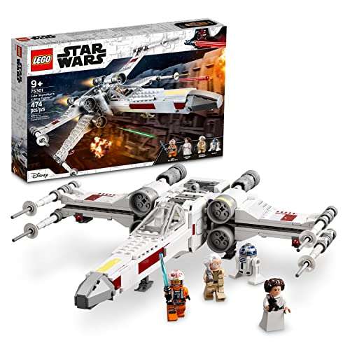 LEGO 75301 Star Wars Luke Skywalker's X-Wing Fighter Toy with Princess Leia and Droid R2-D2 £33.57 (£32 with fee free card) @ Amazon Germany