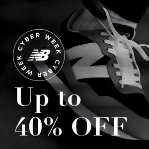 Up to 40% Off Sale + Extra 20% Off Sale Apparel using code + Free Delivery on £50 spend & Free Returns @ New Balance