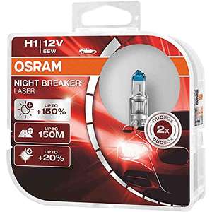 OSRAM Night Breaker Laser H1 £13.99 Amazon Prime / +£4.49 Non Prime