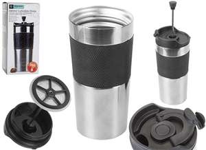 Insulated Travel Mug With Cafetiere Press - £10.35 delivered with code at Camping World