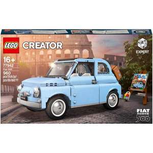 LEGO Creator Expert Fiat 500 Baby Blue Collectable Model (77942) - £67.49 Delivered with Code @ Zavvi