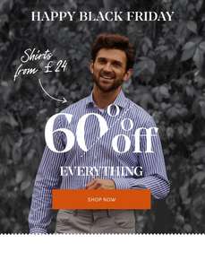Black Friday - 60% off everything site-wide at TM Lewin - Free delivery with code VCFREEDELIV
