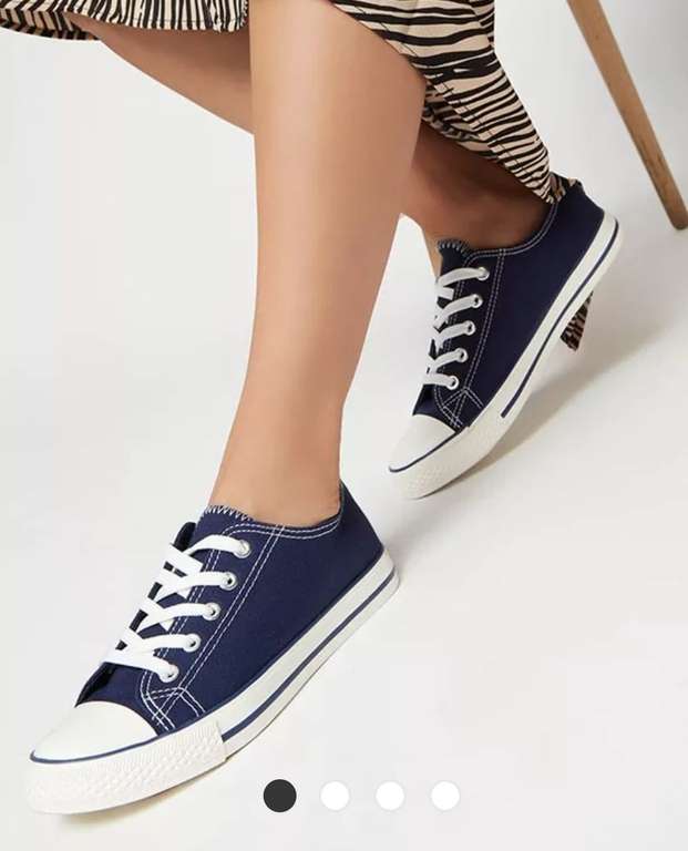 Women's Wide Fit Icon Lace Up Trainers £4 @ Dorothy Perkins