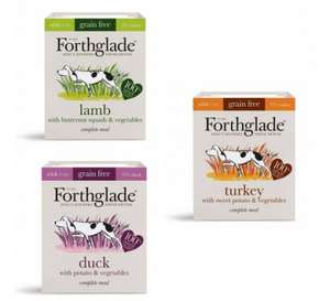 Forthglade 100 Natural Grain Free Complete Meal - 12 for just £6 + £3 delivery at Approved Food