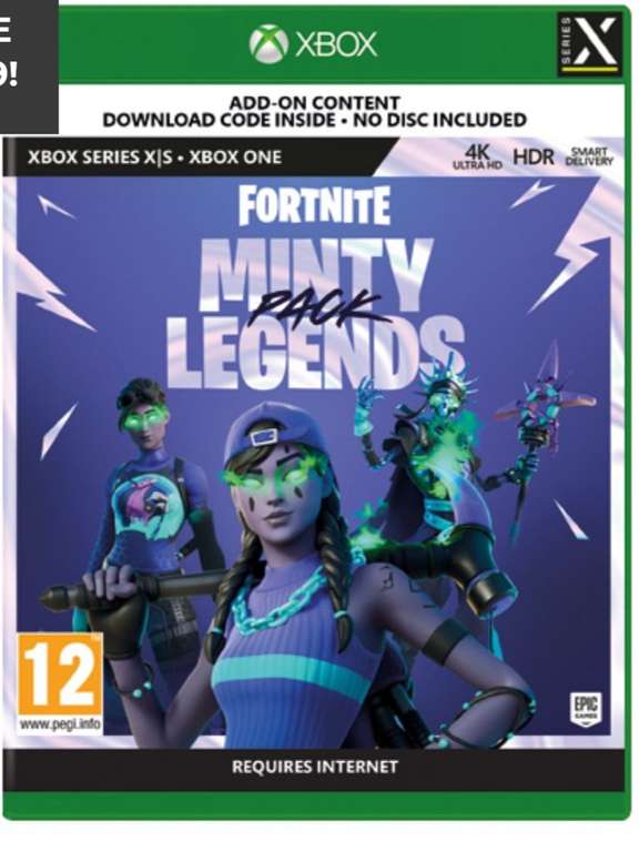 Fortnite Minty Legends Pack Xbox/Ps4/Ps5 £16 Delivered Monster Shop