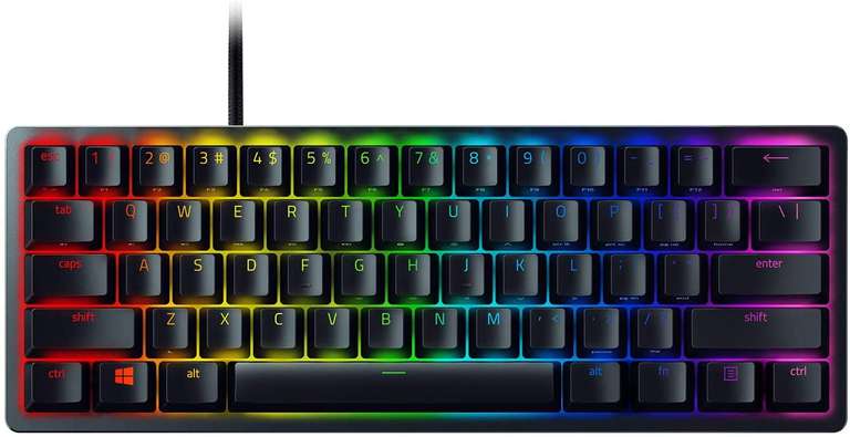 Razer Huntsman Mini 60% Optical Gaming Keyboard (Red Switch) - UK Layout, £64.98 delivered at Box