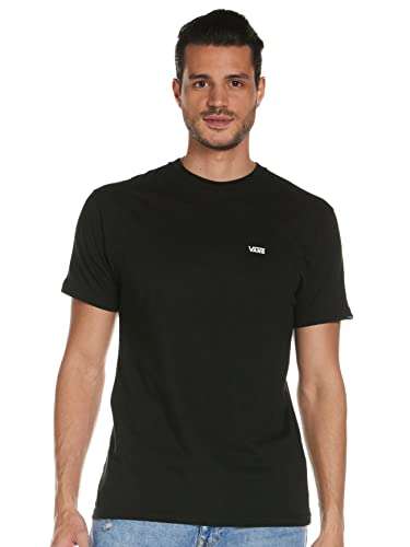 Vans Men's Left Chest Logo Tee T - Shirt £8 Prime / £7.20 for student account in black and white colour at Amazon (+£2.99 non Prime)
