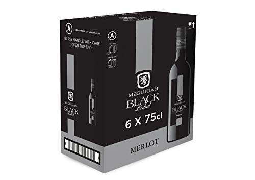 McGuigan Black Label Merlot, 75 cl (Pack of 6) £25.20 @ Amazon