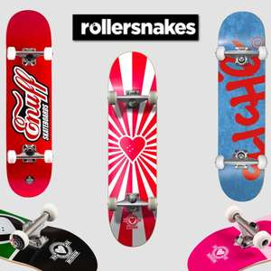 Complete Skateboards From £43.19 - E.G: Enuff Logo £43.19 / The Heart Supply £43.99 Delivered With Code @ Rollersnakes (UK Mainland)