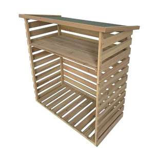 Homebase Dip-Treated Wooden Log Store (123 x 116 x 64cm) for £49 click & collect @ Homebase