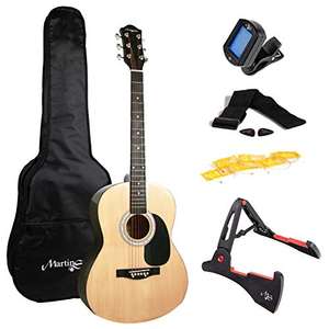 Martin Smith Full Acoustic Guitar Kit with tuner, bag, and stand for £54.50 delivered @ Amazon