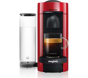 NESPRESSO by Magimix Vertuo Plus M600 Coffee Machine, Piano Red + 100 Free Pods - £59 Delivered @ Currys