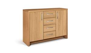 Habitat Venice 2 Door 4 Drawer Sideboard - Oak Effect or White £128 with code free click and collect at Argos