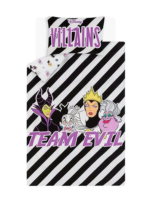 Disney Villains Reversible Duvet Set, Single - £5.62 / Double - £7.50 with 20% off at checkout + free click and collect @ George (Asda)