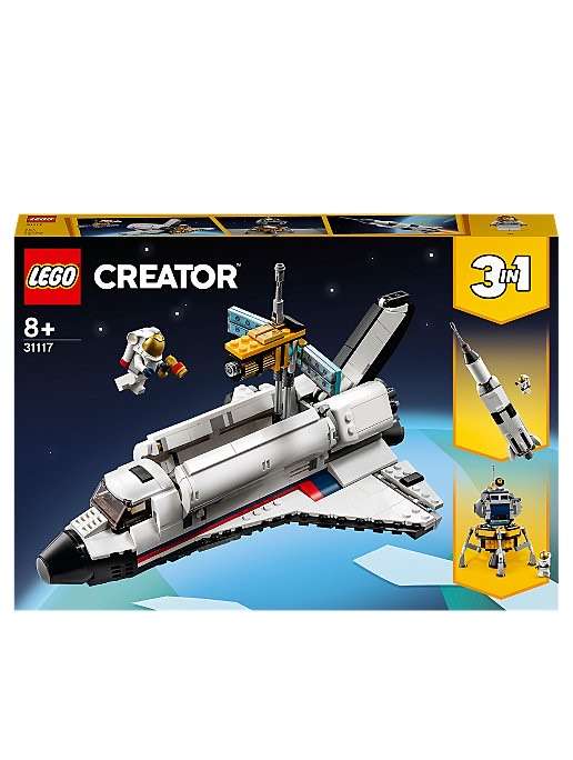 LEGO Creator 3in1 Space Shuttle Adventure Set 31117 - £35.98 with 20% off at checkout + free click and collect @ George (Asda)