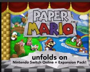 Paper Mario coming to N64 Nintendo switch Expansion pack Dec 10th