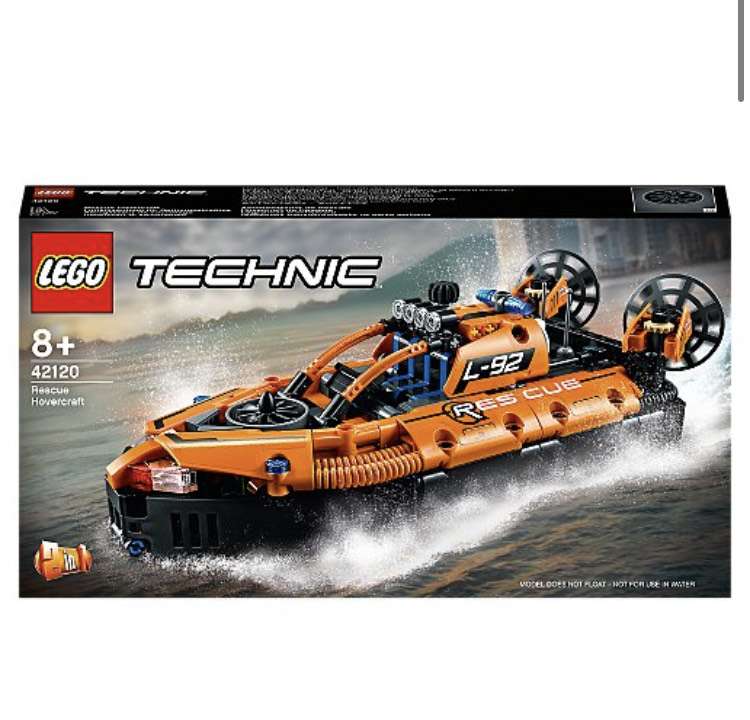 LEGO Technic Rescue Hovercraft Building Set 42120 - £23.98 free click and collect @ Asda George