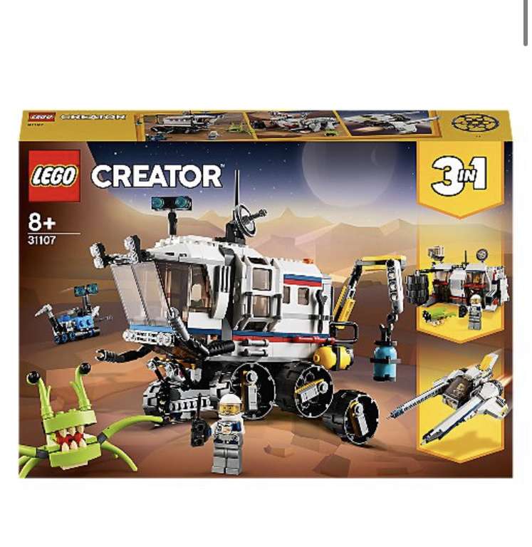 LEGO Creator 3in1 Space Rover Explorer Set 31107 - £35.98 at checkout free click and collect @ George