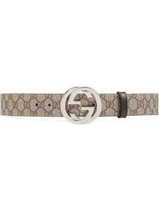 Gucci GG Supreme belt with G buckle £275 @ Farfetch
