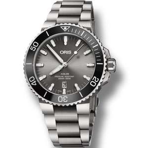 Oris Mens Aquis Date Automatic Titanium Bracelet Watch £1495 @ TH Baker