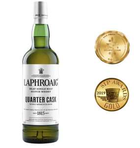Laphroaig Quarter Cask Single Malt Scotch Whisky - 48% ABV - 70 cl - £30 / £28.50 with Subscribe & Save @ Amazon