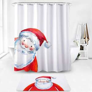 25% off Christmas bathroom range — shower curtain, bath mat, and laundry bag (e.g. Santa laundry bag for £5.25 click & collect) @ Homebase