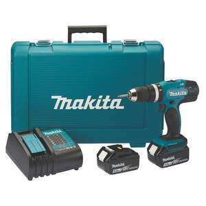 Makita Drill with 2 x 5.0Ah batteries, charger and case £139.99 at Screwfix
