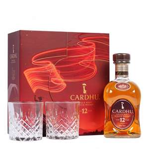 Cardhu 12 Year Old - 2 Glass Gift Pack Speyside Single Malt Scotch Whisky £36.85 delivered at The Whisky World