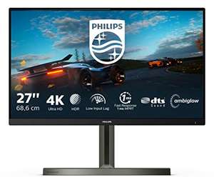 Philips Gaming 278M1R - 27 inch 4K Monitor, 60Hz, 4ms, IPS, Height Adjust, Speakers, Ambiglow, Low input lag, USB Hub £186 @ Amazon UK