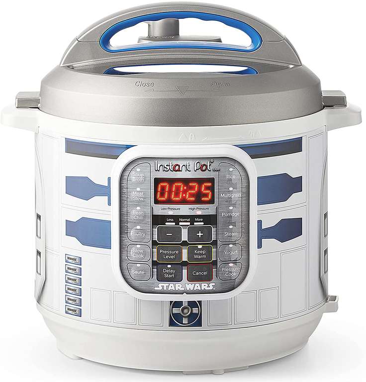 Instant Pot Duo (R2D2) Star Wars Electric Pressure/Slow/Saute/Steam Cooker. 7-in-1 - £89.99 @ Amazon