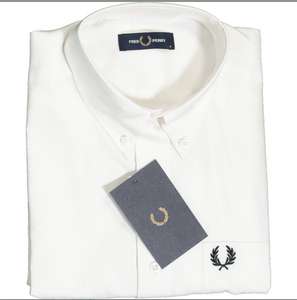 FRED PERRY White Oxford Shirt men’s £34.99 (£1.99 click and collect) At TKMAXX
