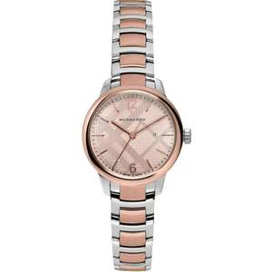 Burberry BU10117 Ladies Classic Rose Gold Watch £135 with code From Watchpilot