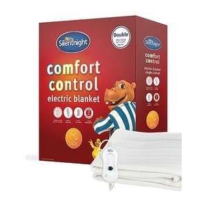 Silentnight comfort control electric blanket, double - £22 free click & collect @ Asda George