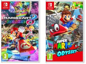 Both MarioKart 8 and Super Mario Odyssey for £66.58 with code @ Currys