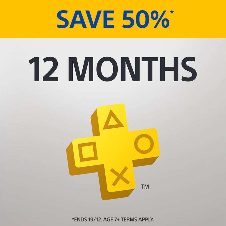 PlayStation Plus: 12 Month Membership (New or lapsed Subscriptions) - £24.99 / £22.85 with PSN Credit @ Playstation Store