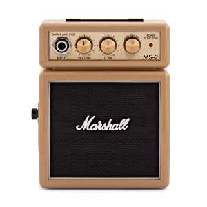 Marshall MS-2 Micro Guitar Amp in Limited Edition Gold or White - £17 + £2.99 delivery at Fair Deal Music
